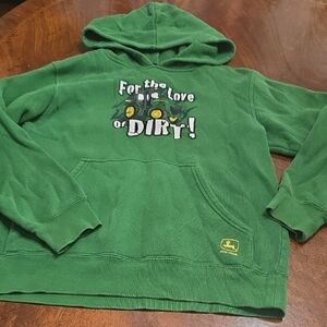 John Deere Kids Green Hoodie with Fun Design